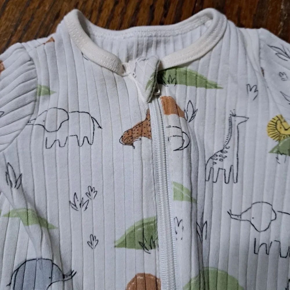 Infant Boys Long Sleeve Footed Sleep and Bear Hugs Long Sleeve Shirt Top